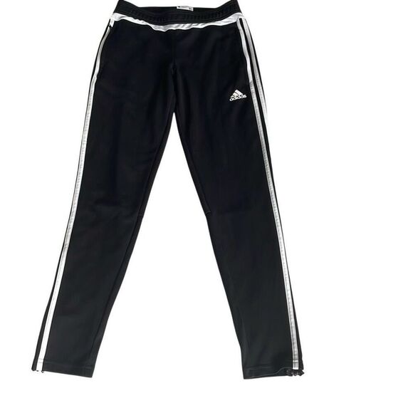 NWOT! Adidas Black Climalite Tiro Soccer Pants Ankle Side Zip - Size Small - Picture 1 of 9